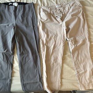 Gray and Beige Pants Set